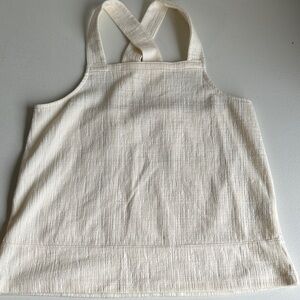 Madewell Cream Textured Tank Top